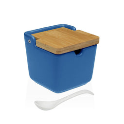 Suikerpot Versa Blauw Keramisch 8,8 x 8,5 x 8,8 cm