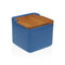 Zoutvaatje met deksel Versa Blauw Keramisch 12,2 x 11,5 x 12,2 cm