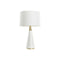 Bureaulamp Home ESPRIT Wit Gouden 50 W 220 V