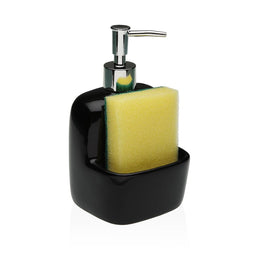 Zeepdispenser Versa Zwart Keramisch 9,4 x 17,8 x 10,5 cm