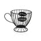 Mand Versa Metaal Staal 15 x 19 x 13,5 cm