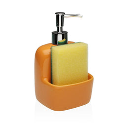 Zeepdispenser Versa Oranje Keramisch 9,4 x 17,8 x 10,5 cm