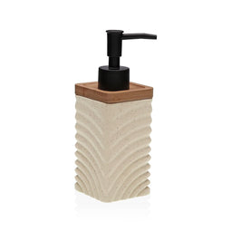 Zeepdispenser Versa Beige Keramisch Bamboe