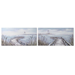 Schilderij Home ESPRIT 140 x 3 x 70 cm (2 Stuks)