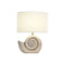 Bureaulamp Home ESPRIT Wit Beige