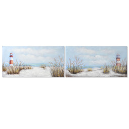 Schilderij Home ESPRIT Koplamp Mediterrane 140 x 3 x 70 cm (2 Stuks)