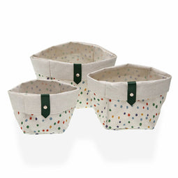 Basket spelset Versa Dotty Textiel 14 x 14 x 14 cm