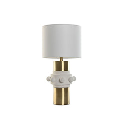 Bureaulamp Home ESPRIT Wit Gouden 50 W 220 V