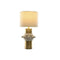 Bureaulamp Home ESPRIT Wit Gouden 50 W 220 V