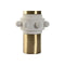 Bureaulamp Home ESPRIT Wit Gouden 50 W 220 V