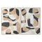 Schilderij Home ESPRIT Bruin Zwart Abstract Stads 100 x 4 x 140 cm (2 Stuks)