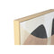 Schilderij Home ESPRIT Bruin Zwart Abstract Stads 100 x 4 x 140 cm (2 Stuks)