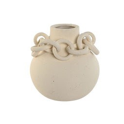 Vaas Home ESPRIT Wit Keramisch Keramiek Modern 22 x 22 x 22 cm