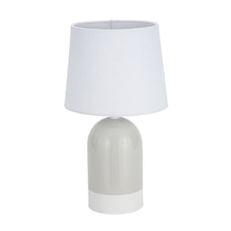 Bureaulamp Versa Duo Beige Linnen Keramisch 40 W 18 x 32,5 cm