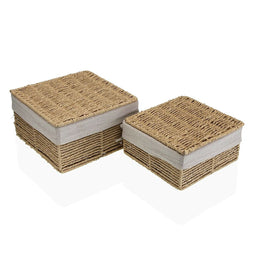 Wasmand Versa Zenit Bruin Zeealgen 23 x 12,5 x 23 cm
