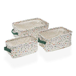 Basket spelset Versa Dotty Textiel 18 x 14 x 28 cm