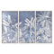 Schilderij Home ESPRIT Blauw Palmen Tropisch 180 x 4 x 120 cm (3 Onderdelen)