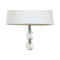 Vloerlamp Home ESPRIT Wit Zilverkleurig 50 W 220 V 35 x 35 x 150 cm (3 Onderdelen)