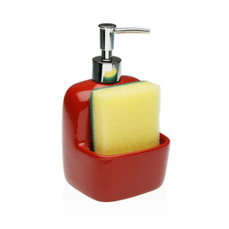 Zeepdispenser Versa Rood Keramisch 9,4 x 17,8 x 10,5 cm