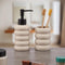 Zeepdispenser Versa Beige Keramisch Bamboe