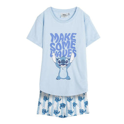 Zomerpyjama Stitch Blauw Maat 14 Jaar