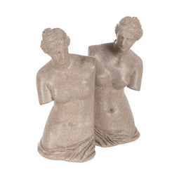 Bokstöd Beige Polyresin 22,7 x 12,8 x 25,8 cm (2 Stuks)