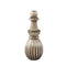 PTMD Myrtle Cream Ceramic Round Ribbed Vase M