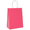 Papieren zakjes 50 st met hengsels 21x11x28 cm roze