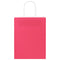 Papieren zakjes 50 st met hengsels 21x11x28 cm roze