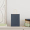 Papieren kraftzakken 50 st met hengsels 15x8x21 cm blauw