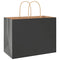 Papieren kraftzakken 250 st met hengsels 32x17x25 cm zwart