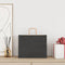 Papieren kraftzakken 50 st met hengsels 32x22x24 cm zwart