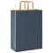Papieren kraftzakken 50 st met hengsels 32x22x24 cm zwart