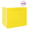 Papieren kraftzakken 50 st met hengsels 32x22x28 cm geel