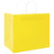 Papieren kraftzakken 50 st met hengsels 32x22x28 cm geel