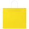 Papieren kraftzakken 50 st met hengsels 32x22x28 cm geel