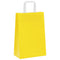 Papieren kraftzakken 50 st met hengsels 21x11x31 cm geel