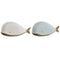 Decoratieve figuren Home ESPRIT Wit Hemelsblauw Walvis 23 x 7,5 x 10 cm (2 Stuks)