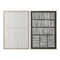 Schilderij Home ESPRIT Wit Groen Beige Donker grijs polyestyreen Canvas Strepen Stads (2 Stuks)