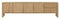 DTP Home TV stand Forte, 4 doors, 2 drawers,55x210x40 cm, teakwood natural