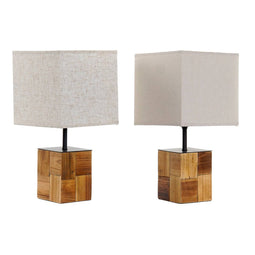 Bureaulamp DKD Home Decor 20,5 x 20,5 x 40 cm Spar Metaal 220 V 60 W (2 Stuks)