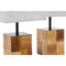 Bureaulamp DKD Home Decor 20,5 x 20,5 x 40 cm Spar Metaal 220 V 60 W (2 Stuks)