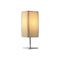 Bureaulamp Home ESPRIT Wit Zilverkleurig Polyethyleen Ijzer 50 W 220 V 15 x 15 x 43 cm