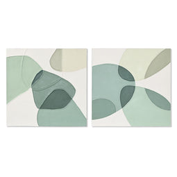 Schilderij Home ESPRIT Abstract Stads 100 x 3,7 x 100 cm (2 Stuks)