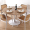Eettafel Versa Lia Metaal Hout MDF 120 x 73 x 120 cm