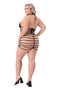 STRAPPY WETLOOK MINI DRESS BLACK, Q