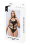 HALTER TOP WETLOOK TEDDY BLACK, Q