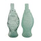 Dijk natural collections - Bottle fish recycled glass diameter 12 x 30 cm C/2