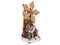 Hit - Kerstmolen LED 34 cm gingerbread 3xAA adapter connection