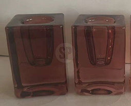 Nampook - Kandelaar glas 4x6 cm 2ass kl